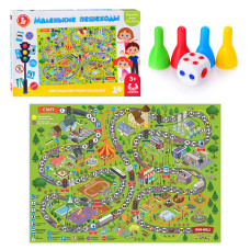 Игра настольная ходилка "Маленькие пешеходы". 33х22х3 см.