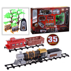 Железная дорога "Мой поезд" р/у, на батарейках, 35 деталей, в коробке. 69х42х10 см.