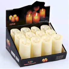 Свеча на бат., свет, 11х5х5 см