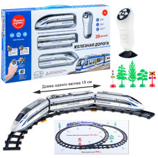 Железная дорога "Поезд метро" р/у, на батарейках, в коробке. 48х28х5 см.