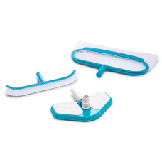 Набор для очистки бассейнов (сачок,щетка,вакуумная насадка для дна) Ø29,8 мм Deluxe