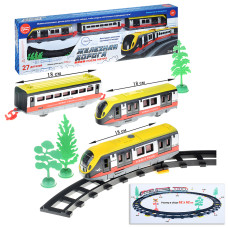 Железная дорога "Поезд метро" в коробке. 61х18,5х5 см.