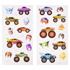 Переводные татуировки. Машины. Супергерои, 25х11 см