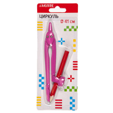 Циркуль с универ. держ., цвета корпуса ассорти, в карт. блистере 17.6,5х1 см