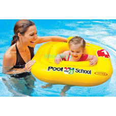 Надувные водные ходунки 79х79см "Школа плавания - шаг 1" до 15кг, 1-2 лет