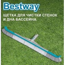 Щетка для чистки стенок и дна бассейна, 63 см, под держатель D30мм