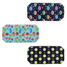 Пенал "Attomex. Have Fun" 20x7x3,5 см, прямоугольный для 50 предметов, на молнии, искусственная кожа