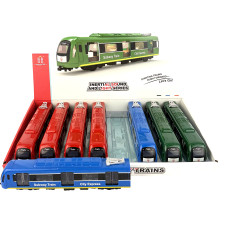 Паровоз метро на бат., свет, звук, 22х5х4 см