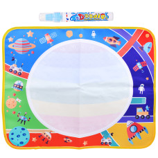 Коврик для рисования "Учимся рисовать" в пакете.20х31х1 см.