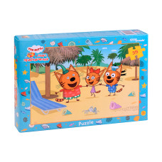 Пазлы 35 "Три кота (new 1)". 20х14х4 см.