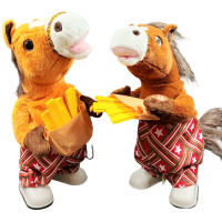 Лошадь интерактивная поет, танцует. На бат. 32х13х12 см.