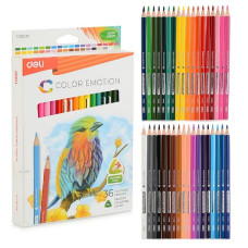 Карандаши цветные 36цв. трехгран. липа коробка/европод. 14,5х25х2,5 см.