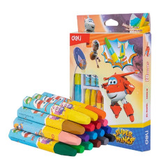 Масляная пастель Super Wings шестигранные 18цв. картон.кор./европод. 18х20х1,5 см.