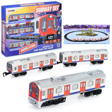 Железная дорога "Метро" в коробке. 40х30х7 см.