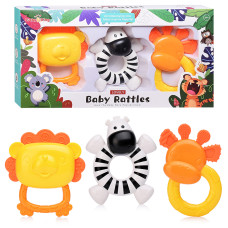 Набор погремушек "Животные Африки" в коробке. 29х15х4 см.