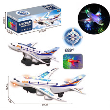 Самолет на бат. Свет/звук 31.5х9,5х9,5 см.