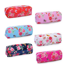 Пенал-косметичка ROSE, 19х7х4 см, на молнии, ПВХ, асс. 6 дизайнов, ОПП-упак., 20х10х3 см