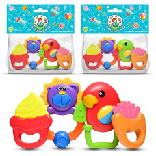 Набор погремушек "Друзья" в пакете. 23,5х19х4 см.