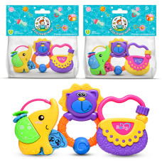 Набор погремушек "Весёлое детство" в пакете. 23,5х19х4 см.