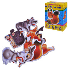 Макси-пазлы "Животные". 14х19х5,5см.